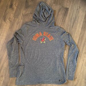Women’s UA Iowa state cyclones dry fit long sleeve hoodie tee Breezy Collegiate